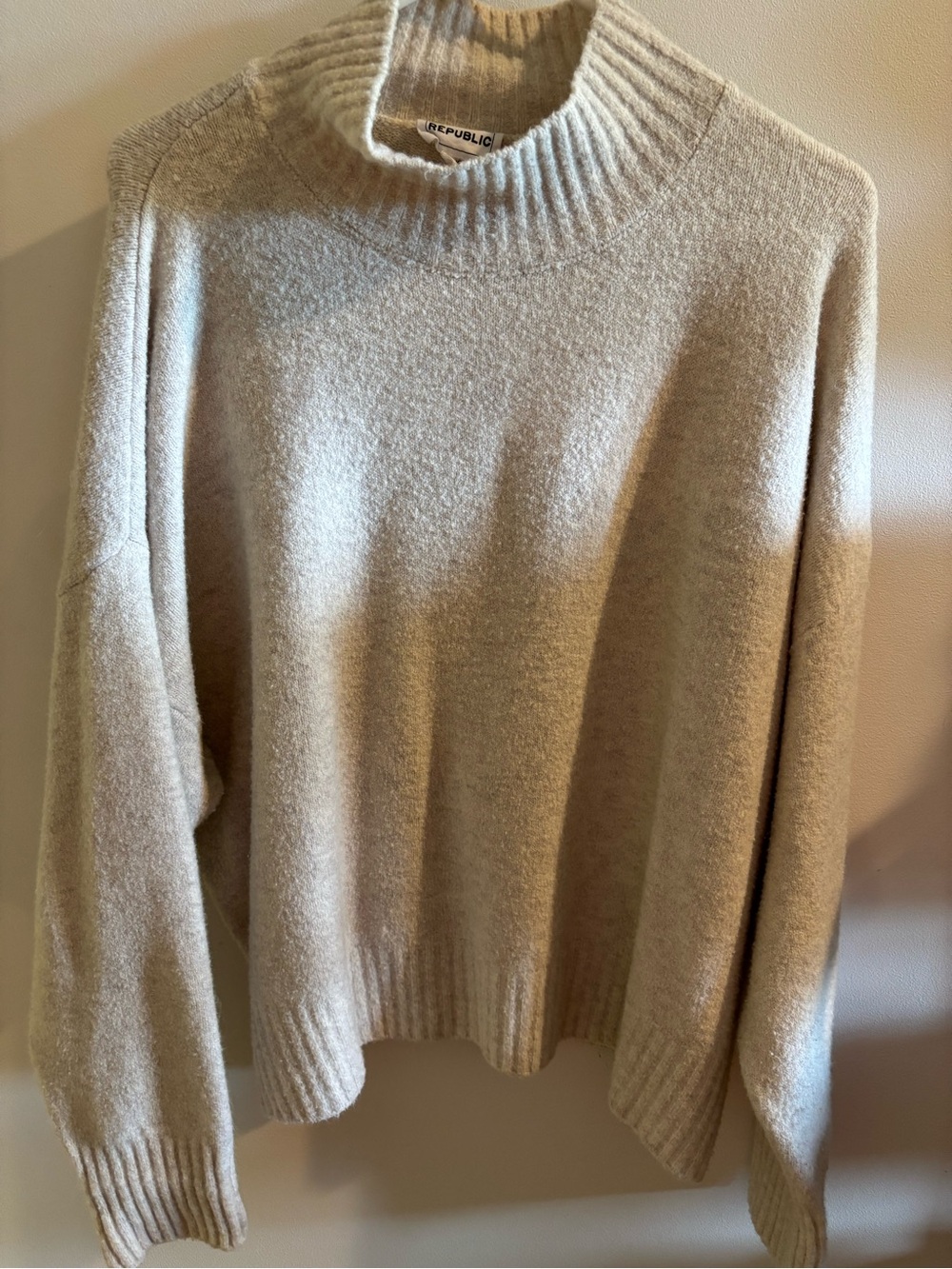 Cotton Republic Cream Turtleneck Sweater — Soft Neutral Layering